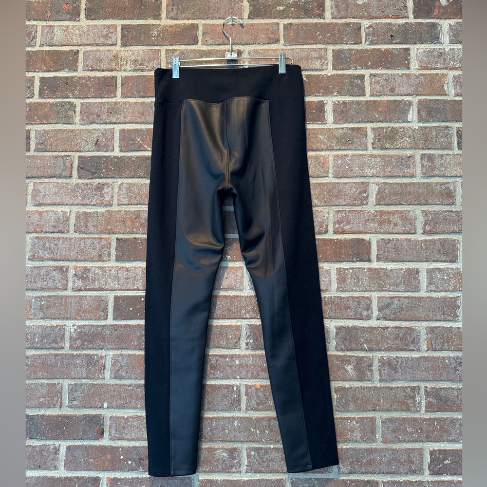 Express Faux Leather Black Leggings Size Medium - Picture 2 of 6